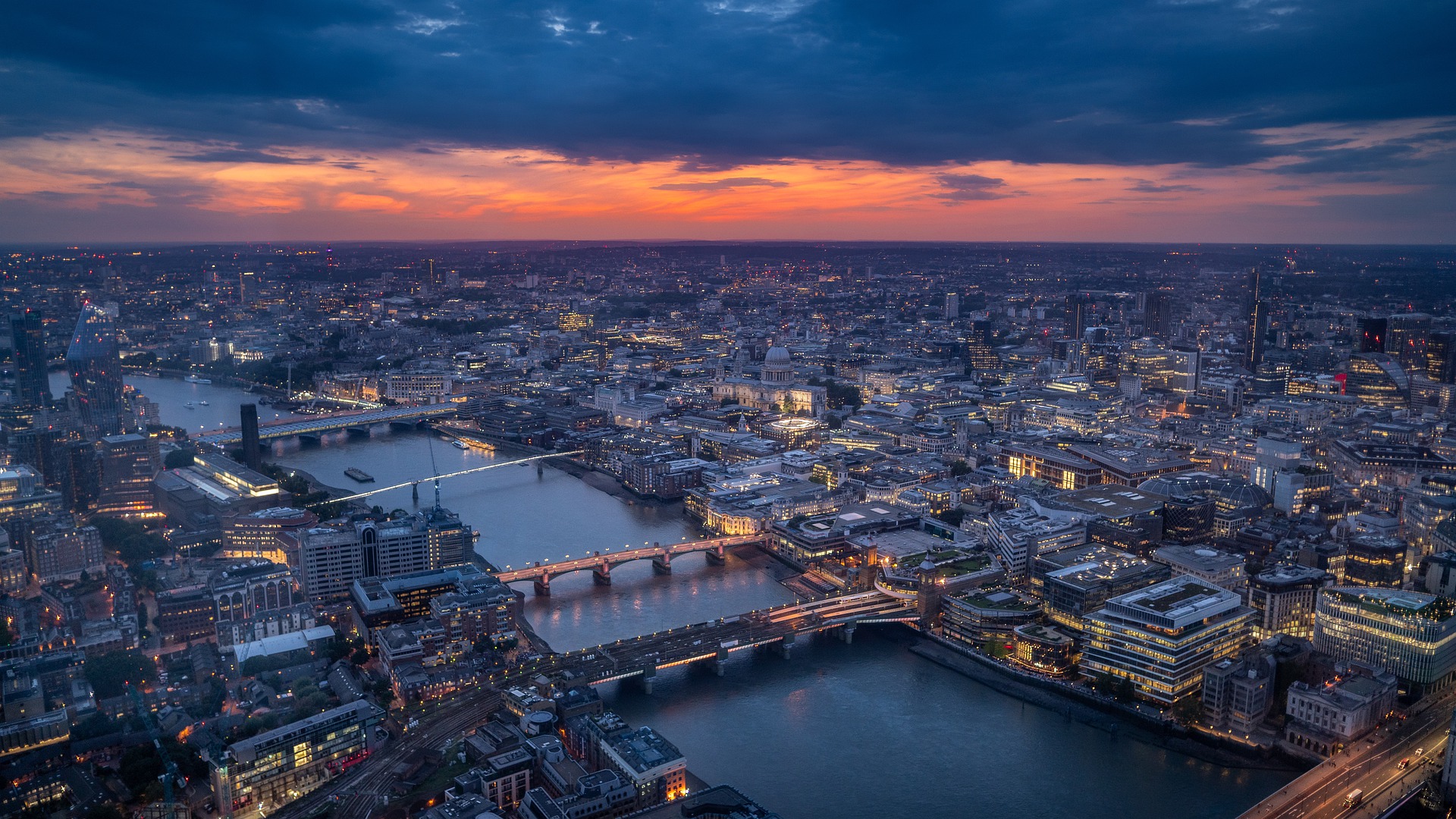 London from above.